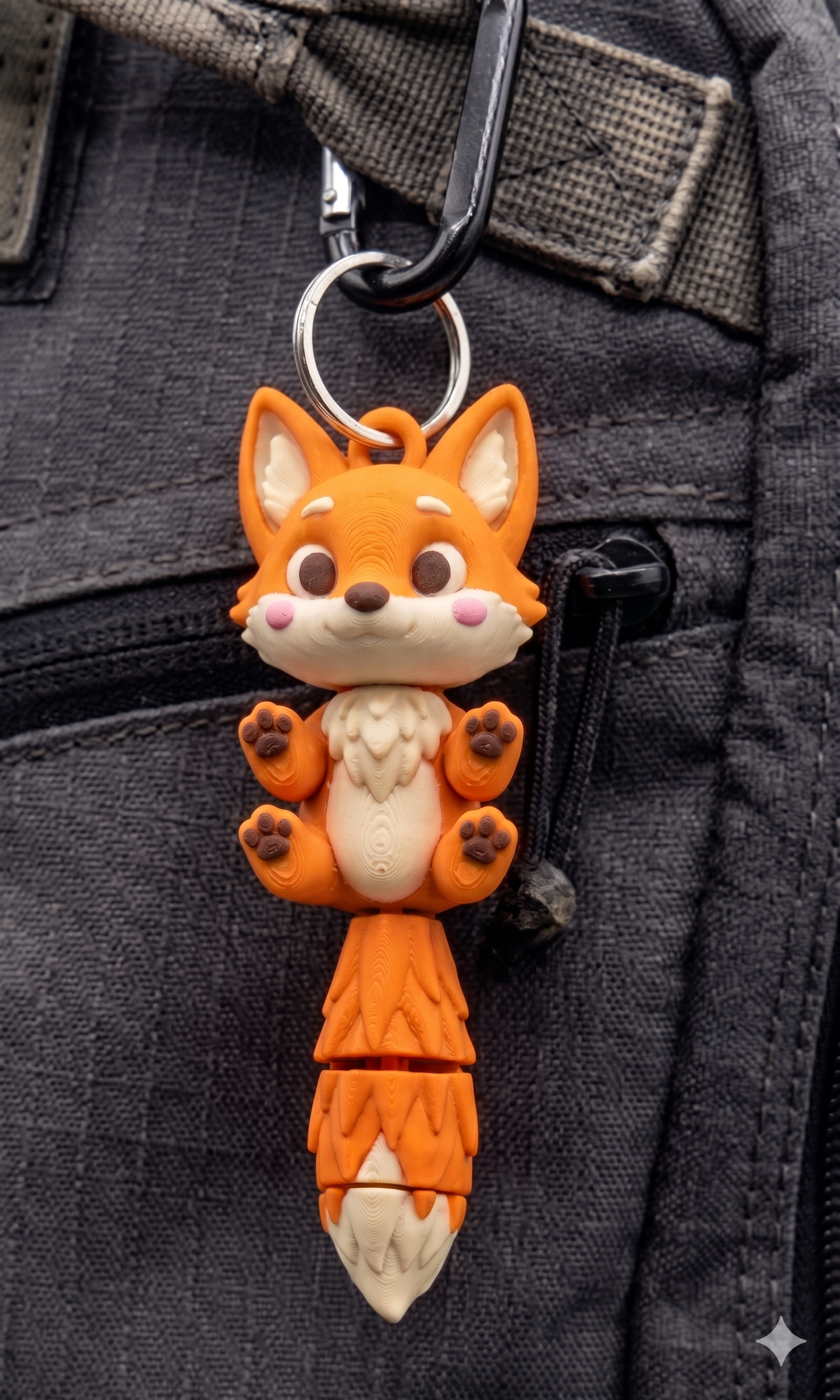 Flexi Fox Keychain